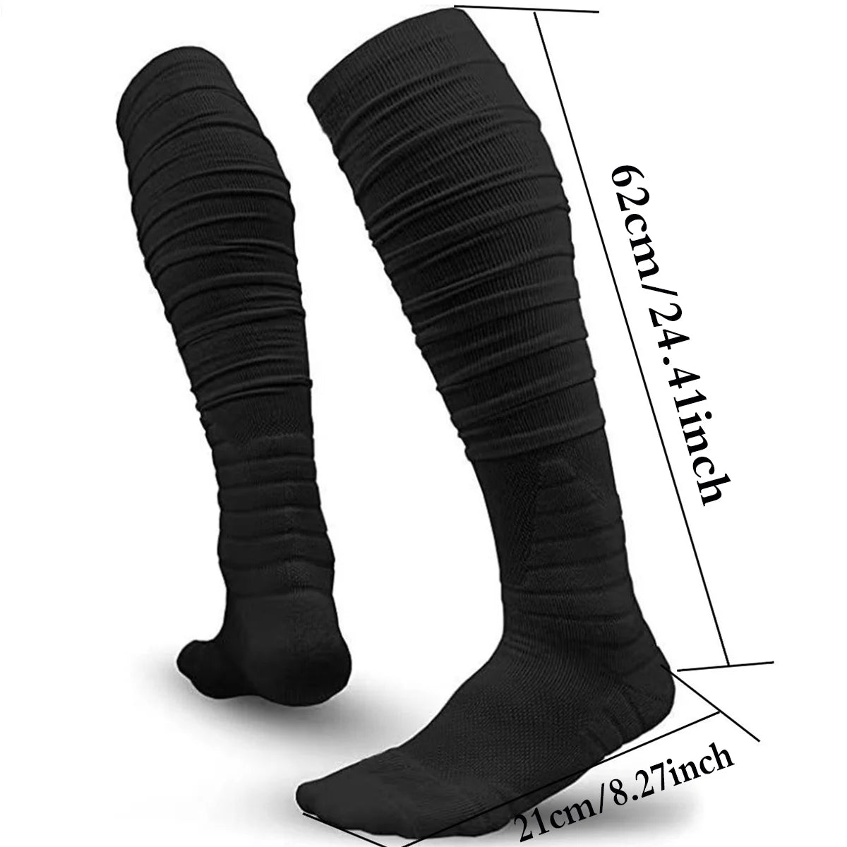 American Football or Soccer Scrunch Socks Pair