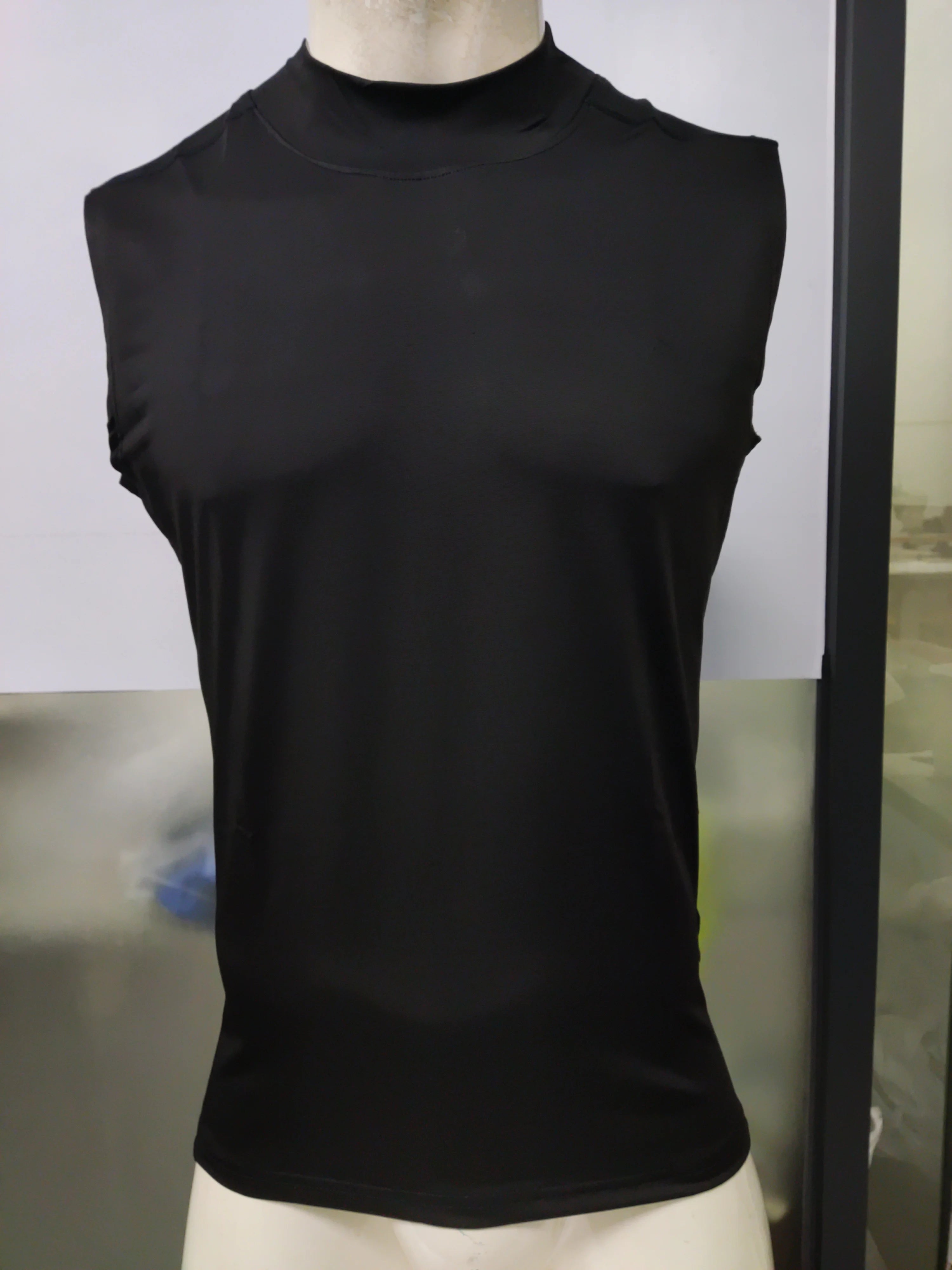 Sleeveless Turtleneck Compression Shirt